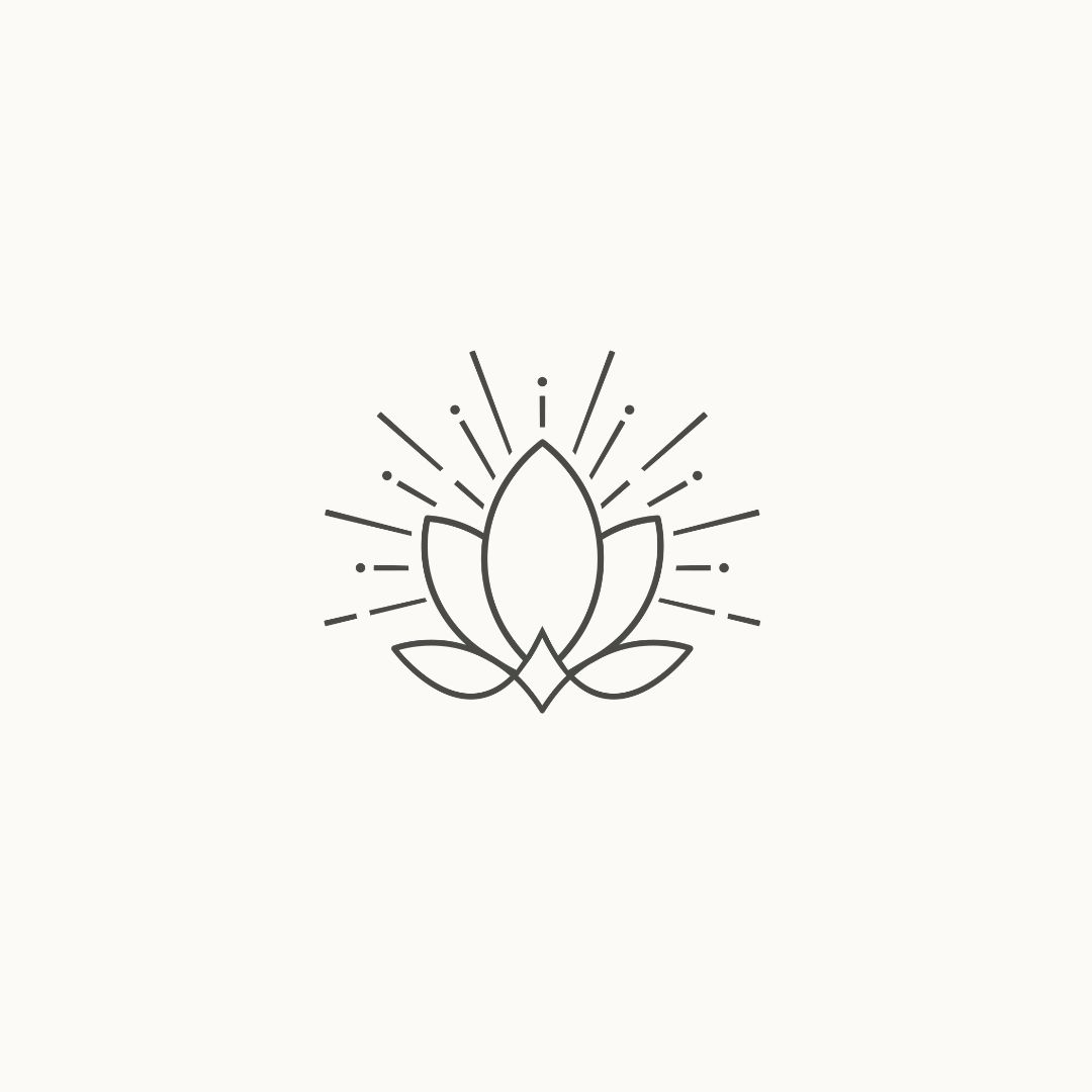 Minimalistisches Logo mit weißem Hintergrund für Yogalehrerin Balance Flow Yoga