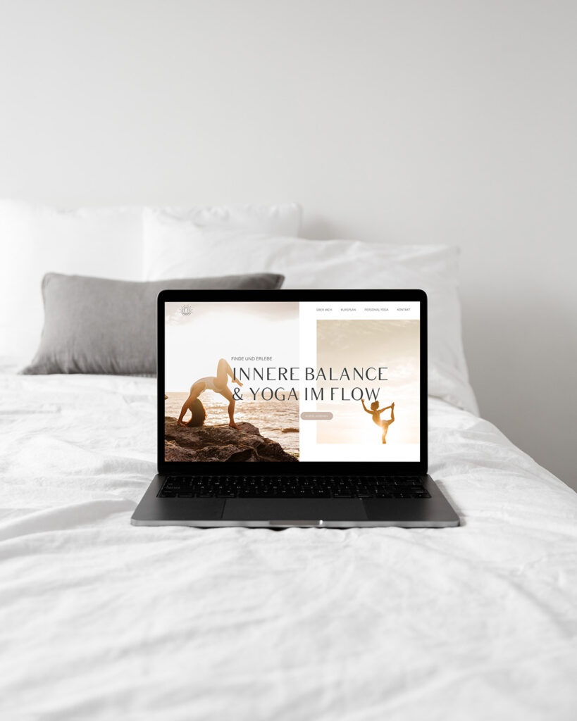 Website für Yogalehrerin Balance Flow Yoga Desktop 3